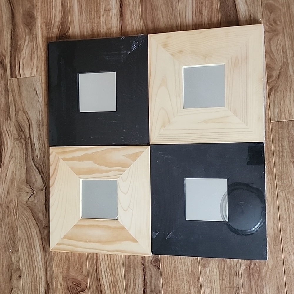 4 IKEA MALMA Square Wall Mirrors